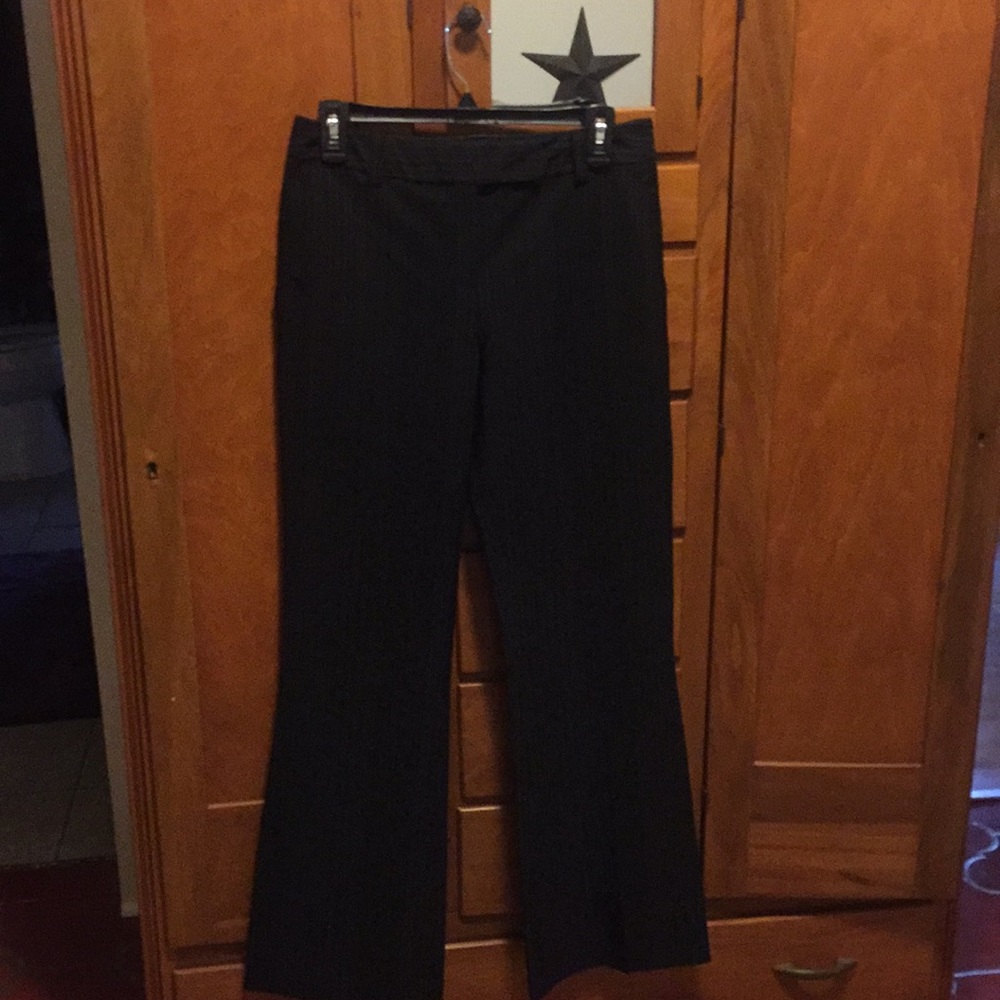 Black pin stripe dress pants
